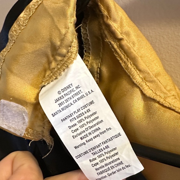 Disney frozen Anna Kids Black and Gold Costume - Picture 5 of 5